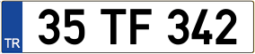 Truck License Plate